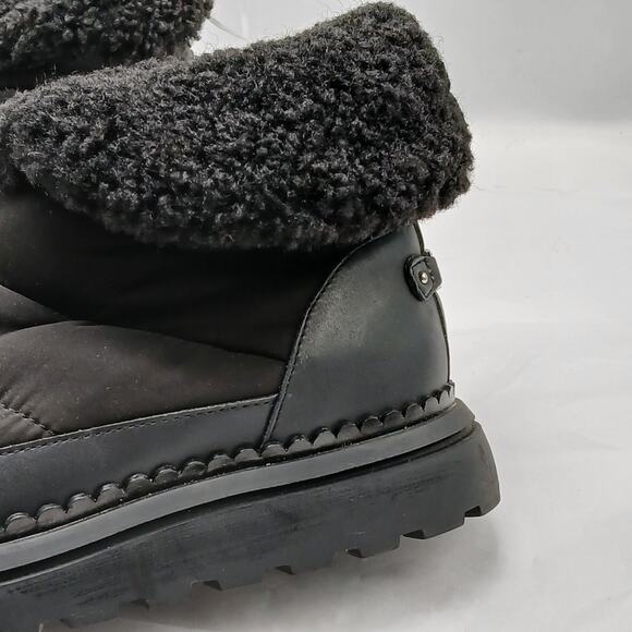 Sam Edelman Ozie Quilted Booties Women's 6.5M Black Boots Shoes Grunge Cozycore - Picture 3 of 10